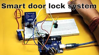 Simple RFID control servo motor for smart door lock system using arduino [upl. by Darin795]