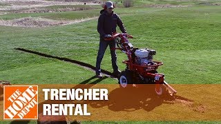 Trencher Rental  The Home Depot Rental [upl. by Sage]