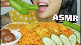 ASMR CHICKEN BIRYANI EATING SOUNDS  SASASMR [upl. by Taffy155]