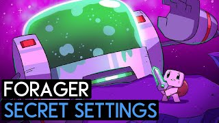 How to find the SECRET SETTINGS in Forager  Forager Guide [upl. by Asirral]