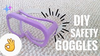 DIY safety goggles  very easy [upl. by Haimrej]