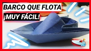 ✅Como Hacer un BARCO DE PAPEL que FLOTE en el Agua Facil PASO A PASO 2 [upl. by Sheba]