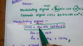 Amplitude Modulation  Important Problems solved [upl. by Tannen141]