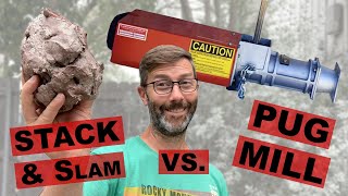 Recycling Clay Pugmill vs Stack and Slam Wedging [upl. by Malti]