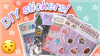 EASY DIY STICKERS NO WAX PAPER NEEDED [upl. by Leatri278]