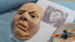 Paper Mache Halloween Portrait Mask [upl. by Laurella]